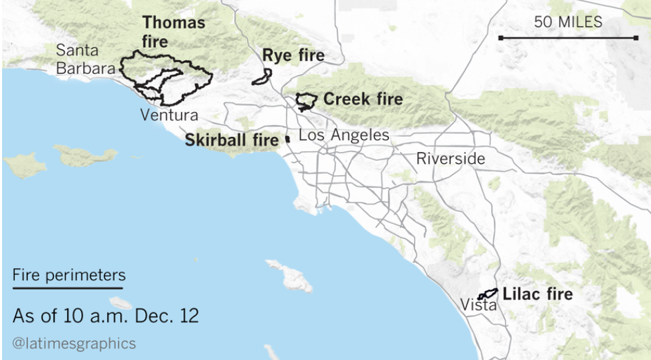 The Southern California fires