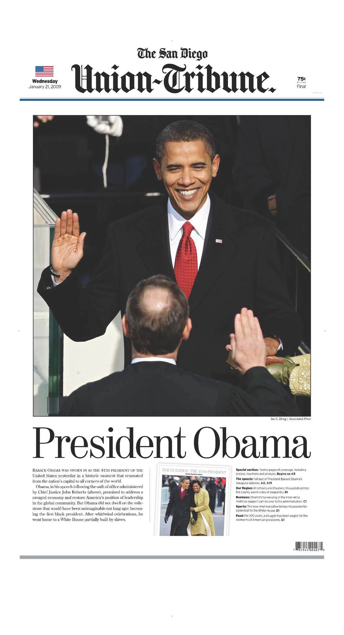 President Obama Photos LA Sentinel Newspaper 2017 Special Edition Articles 