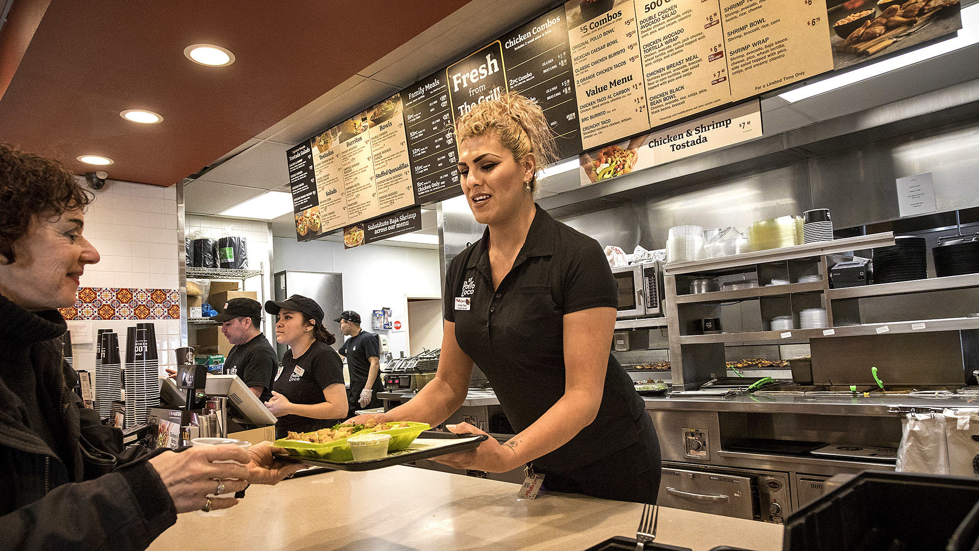 AGOURA HILLS, CA - MARCH 16, 2018 - Manager Kristy Ramirez, a transgender woman, at work in the El P