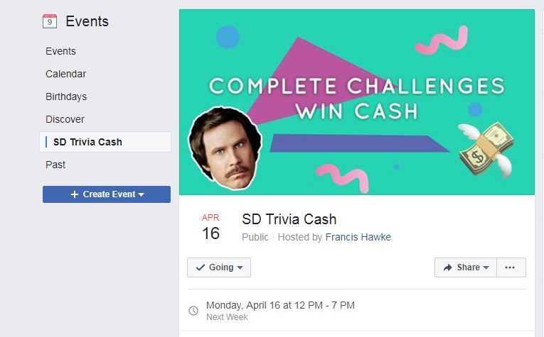 Facebook event page