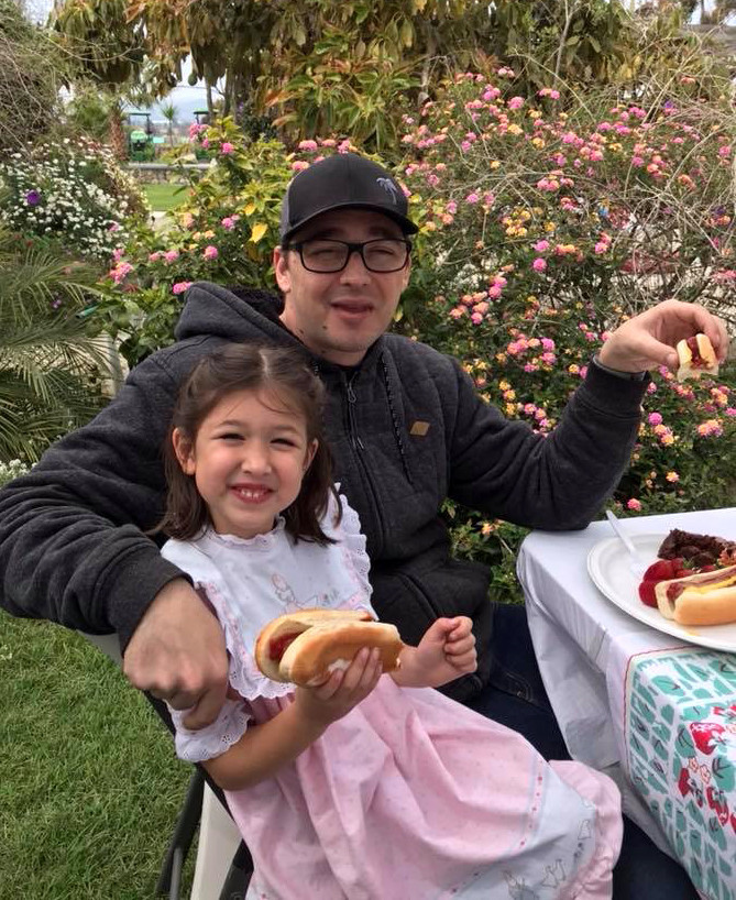This is photo of Anthony Mele Jr. and his 5-year-old daughter, Willow. Mele was stabbed to death as