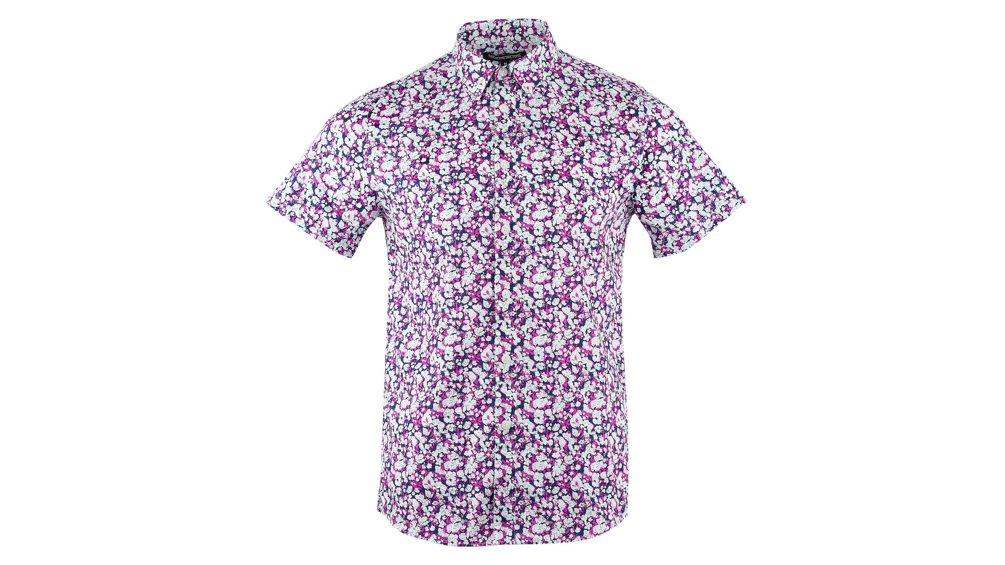 The Party Geo print short-sleeve, buttondown shirt from Twentymetrictons.
