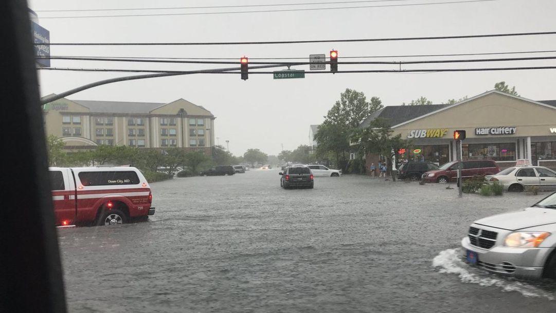 Storms dump 7.5 inches of rain in Ocean City, flooding
