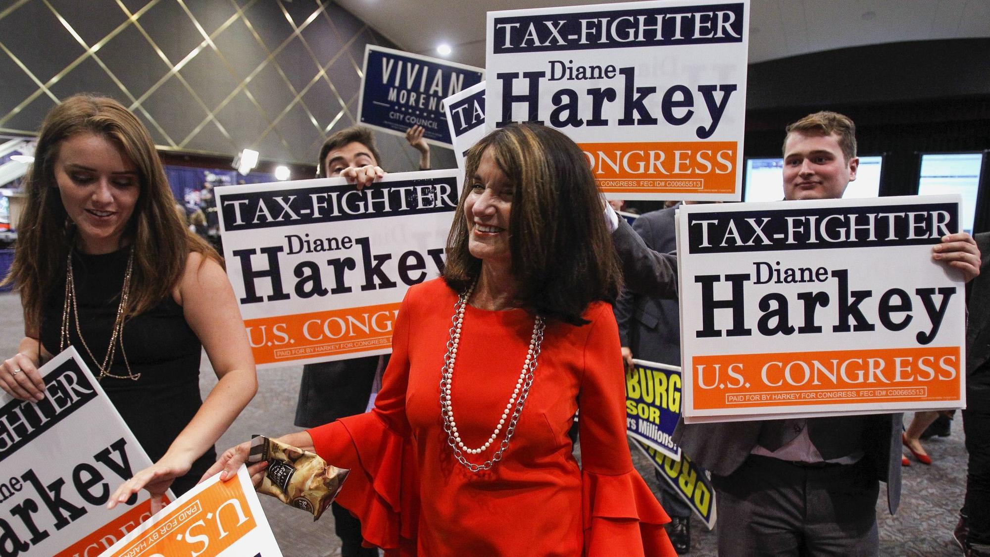 SAN DIEGO, June 5, 2018 | Diane Harkey, candidate for the 49th Congressional District, with her supp