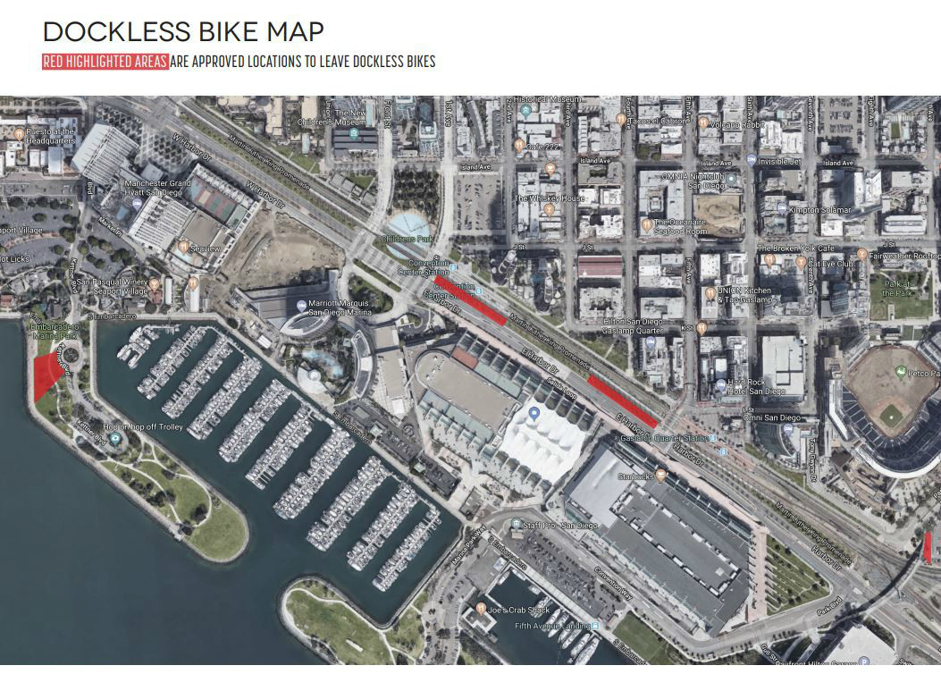 Dockless bike map