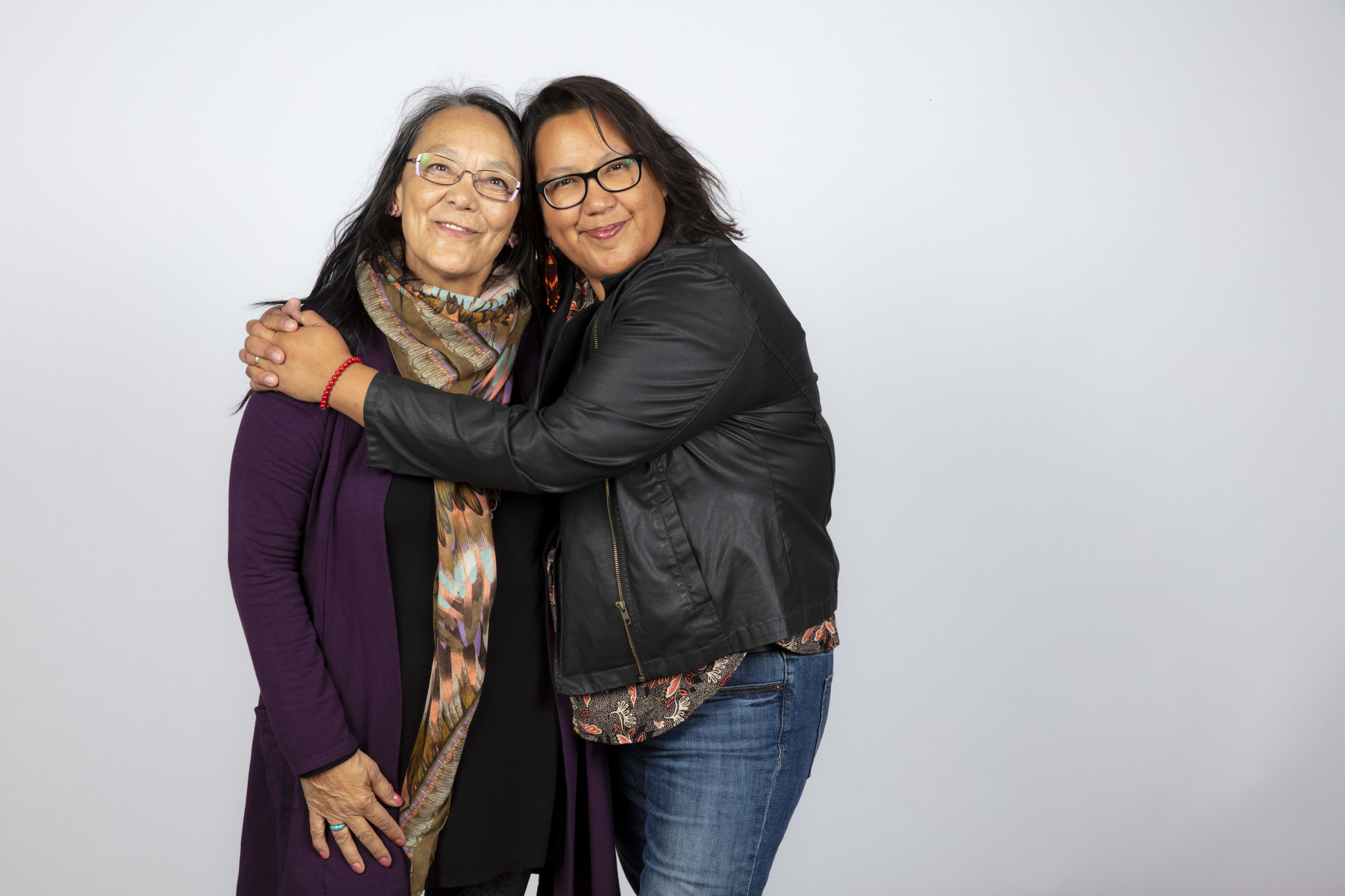 TORONTO, ONT., CA — SEPTEMBER 11, 2018-- Actres Tantoo Cardinal and director Darlene Naponse, from