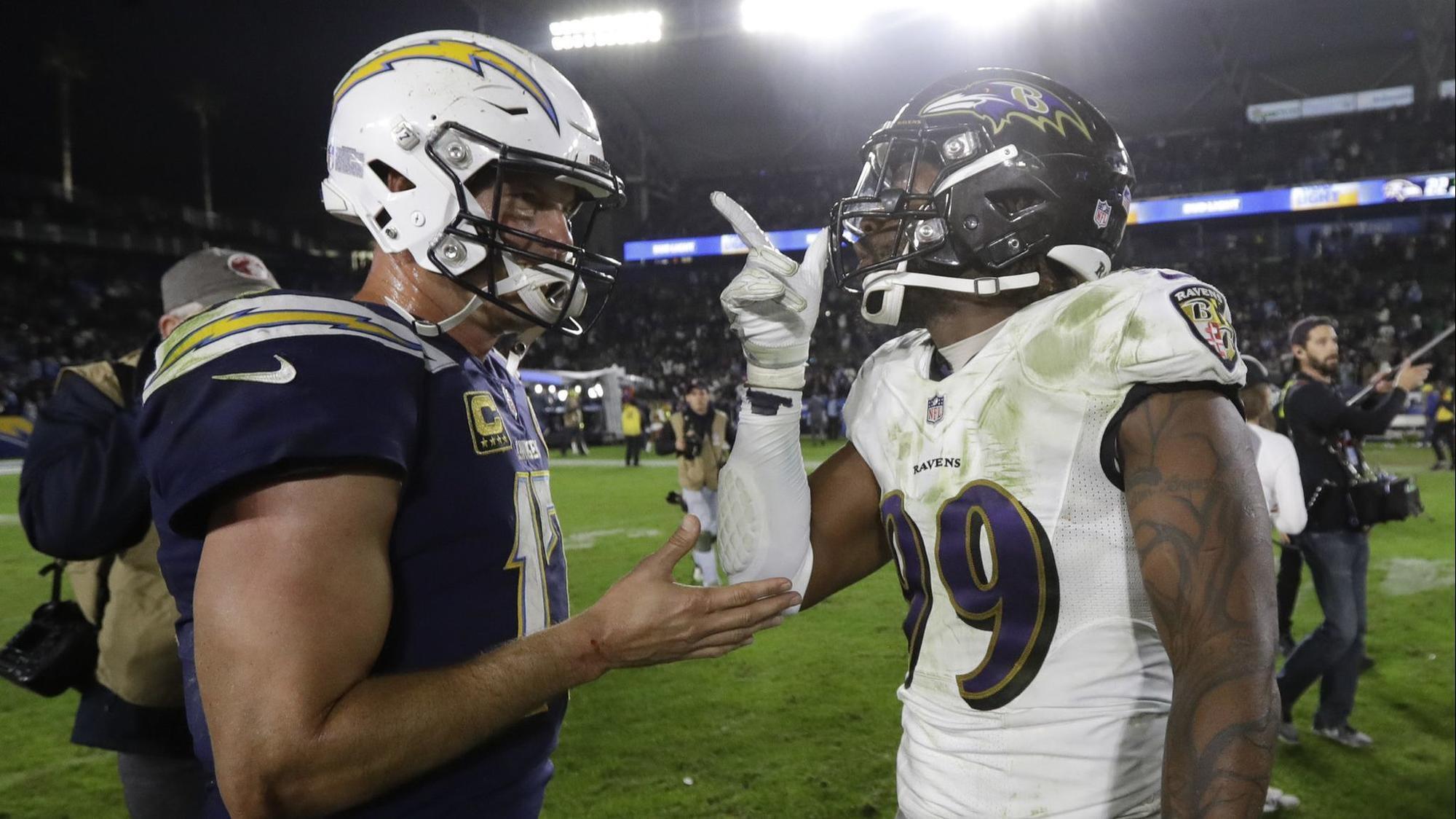 Ravens’ Matthew Judon open to trash talking with Chargers’ Philip Rivers ...2000 x 1124