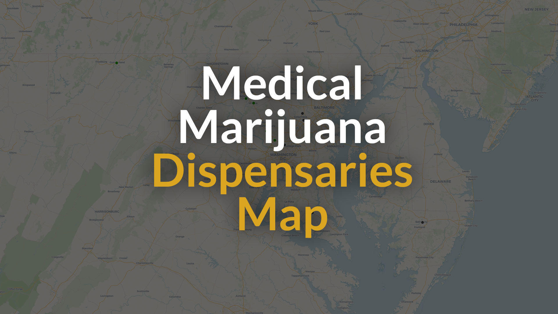 Map Medical marijuana dispensaries open in Maryland Baltimore Sun