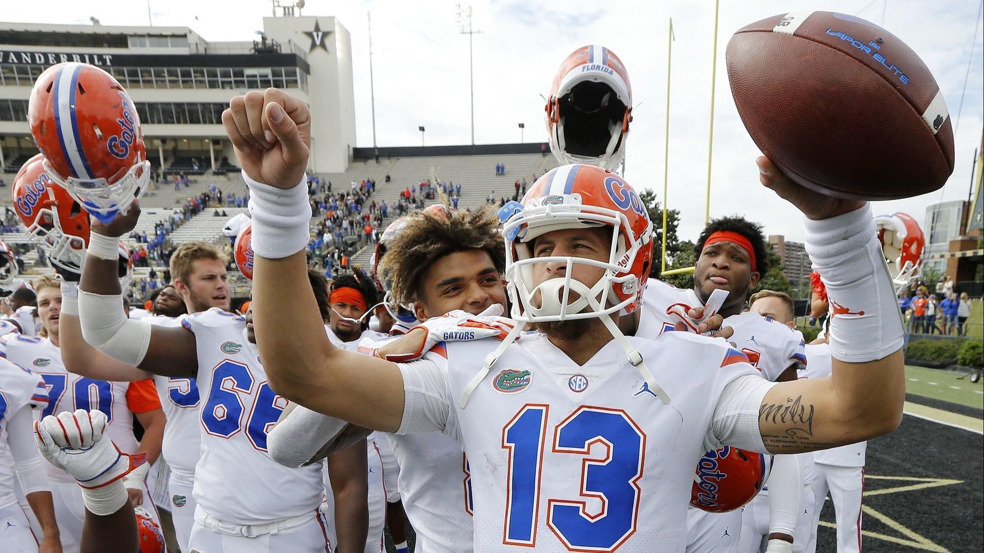 UF QB Feleipe Franks comfortable, in command as he distances himself in